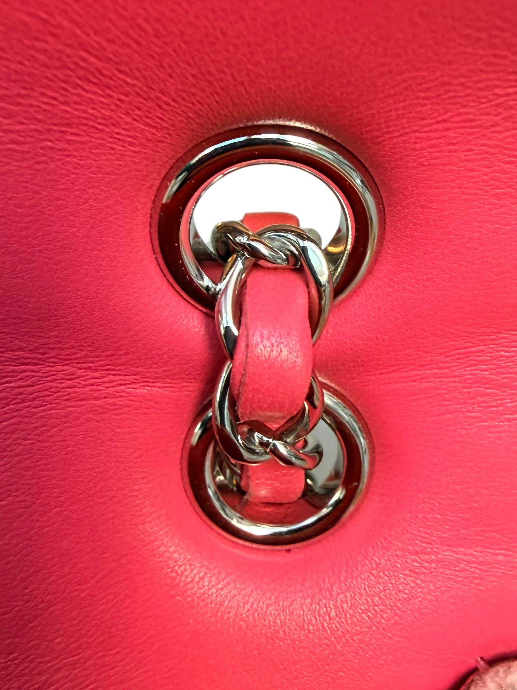 Chanel Medium Classic Flap Patchwork Bag in Pink with SHW