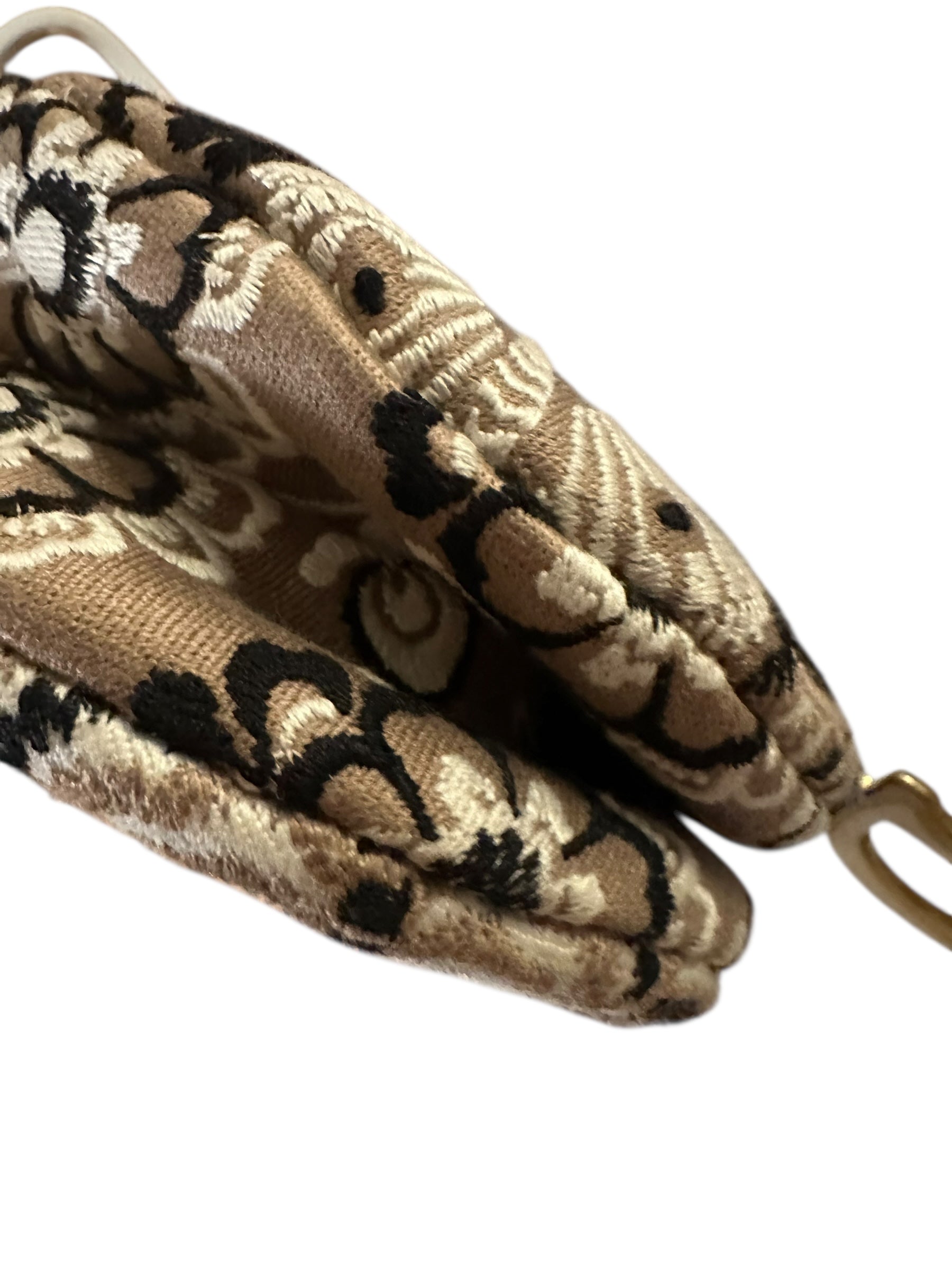 Dior Jardin Magique Saddle Bag in Embroidered Canvas - Beige, GHW