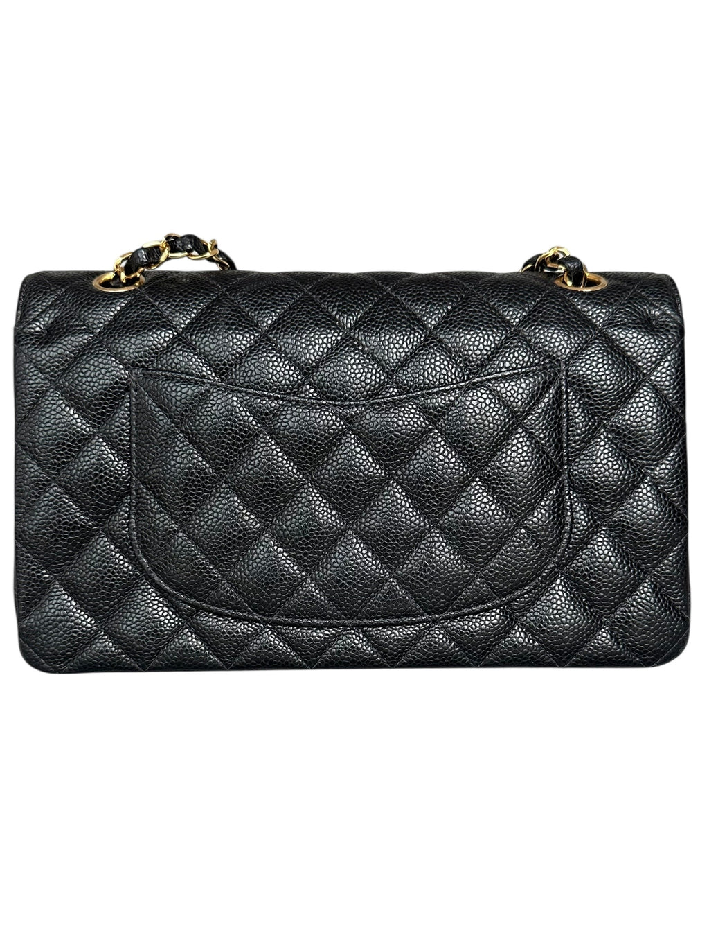 Chanel Vintage Caviar Leather Medium Double Flap with Black Interior - Black, GHW