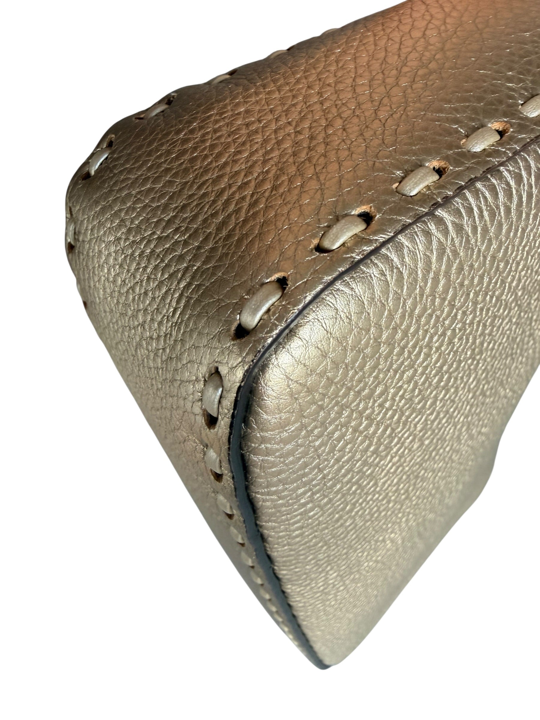 Fendi Baguette Selleria - Gold Leather