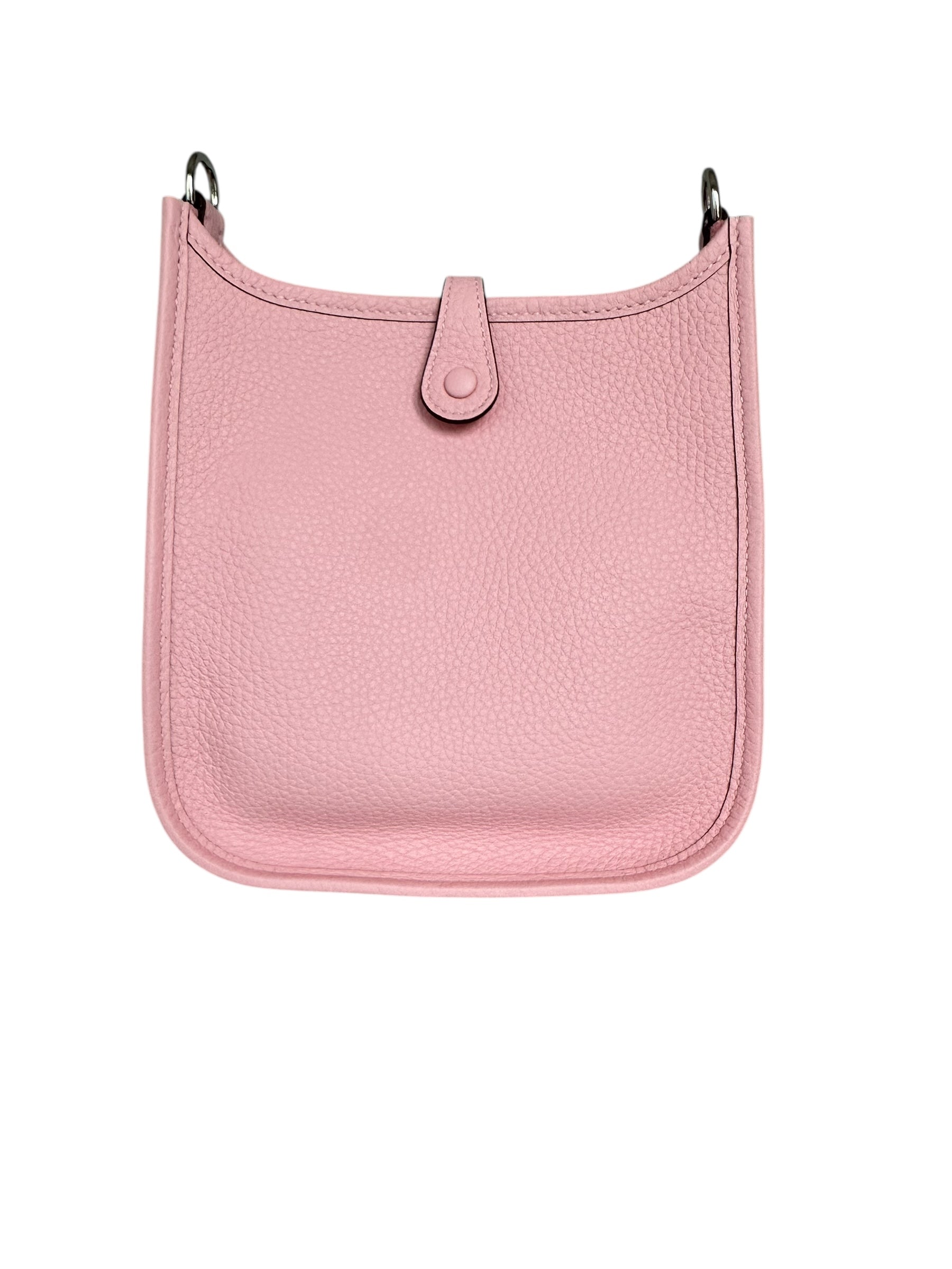 Hermes 2025 Mini Evelyn - Sakura Pink