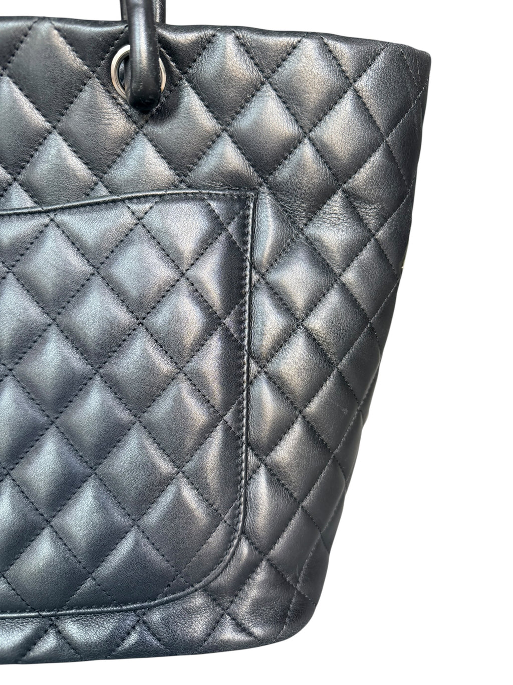 Chanel 2005-2006 Cambon Ligne Large Tote - Black & White CC Logo