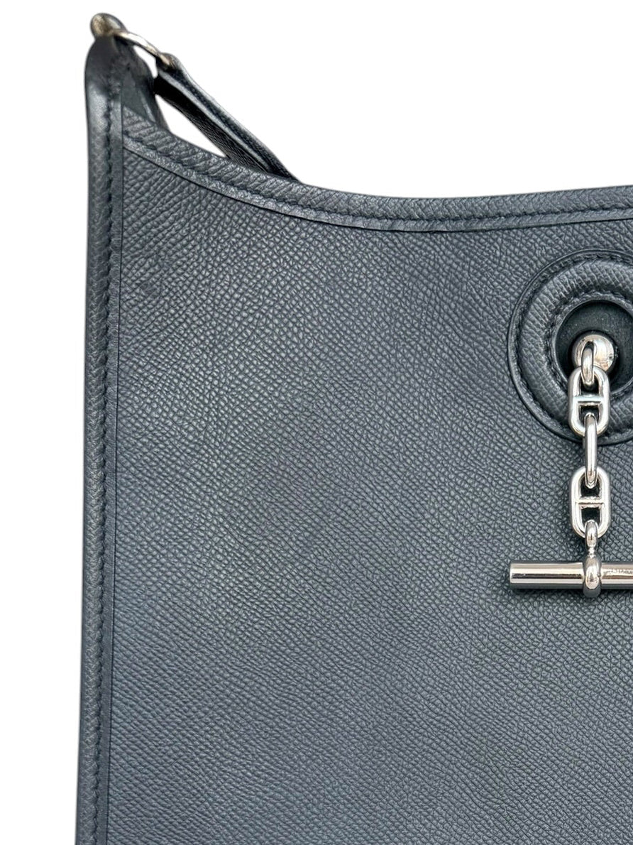 Hermés Vintage Vespa PM Bag in Noir Veau Epsom Leather PHW