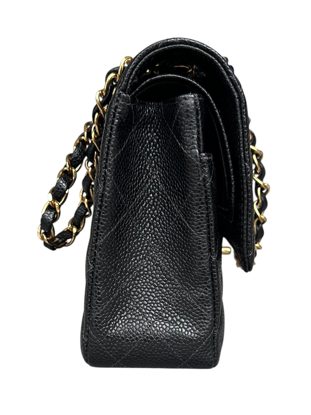 Chanel Vintage Caviar Leather Medium Double Flap with Black Interior - Black, GHW