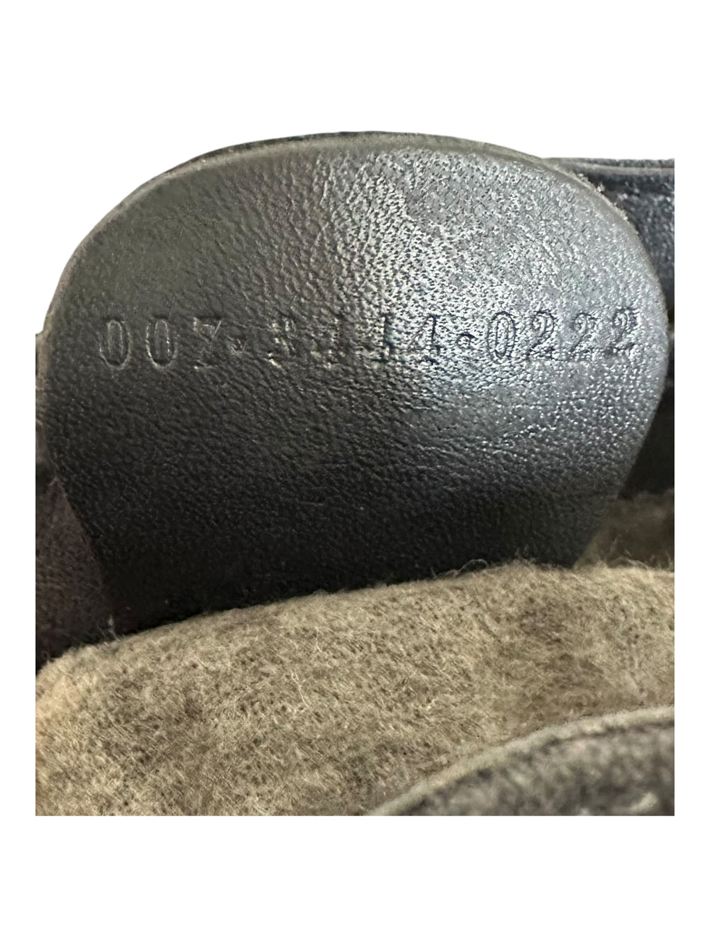 Gucci Vintage Suede Horsebit Bucket Bag - Navy