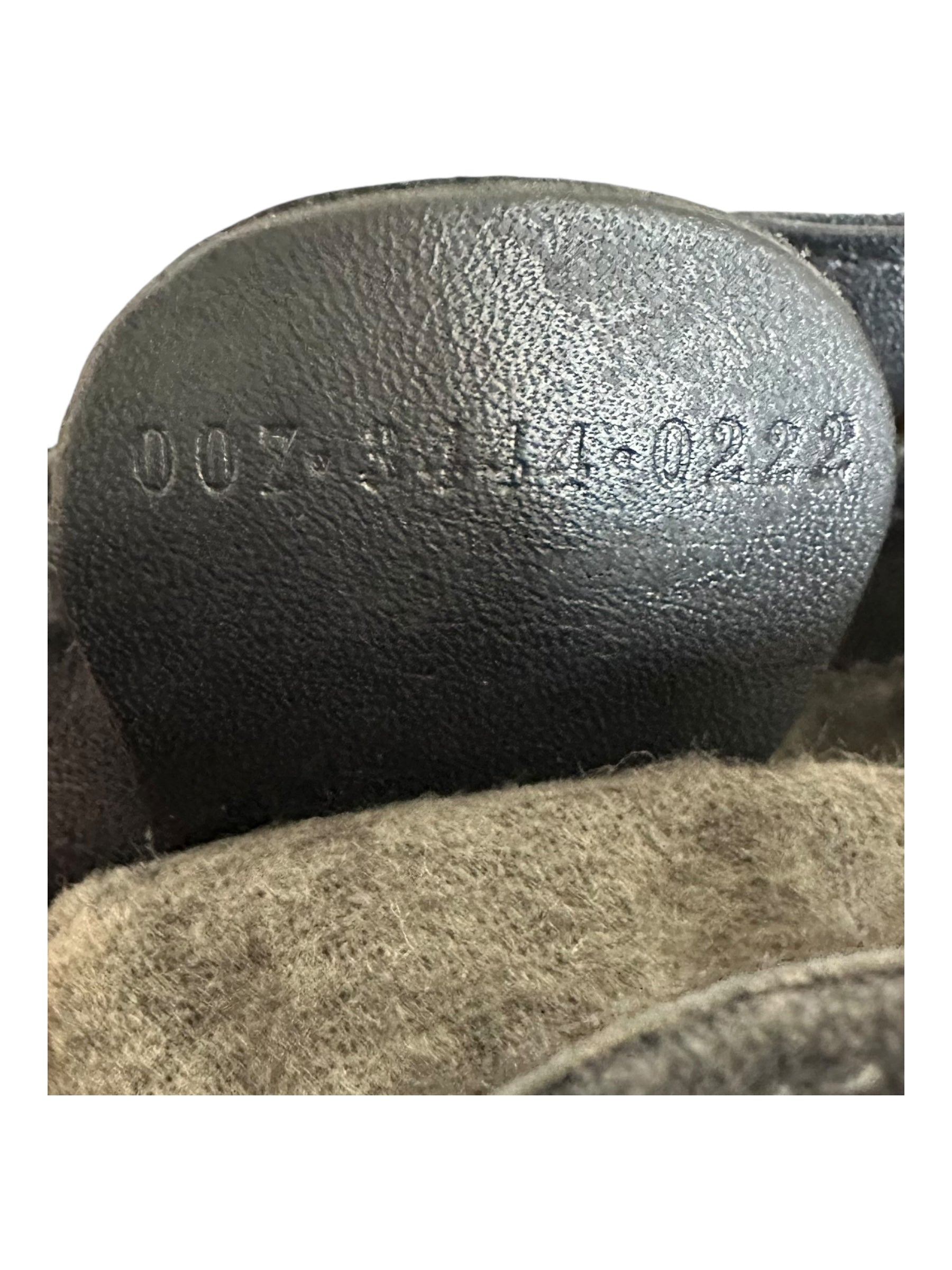 Gucci Vintage Suede Horsebit Bucket Bag - Navy