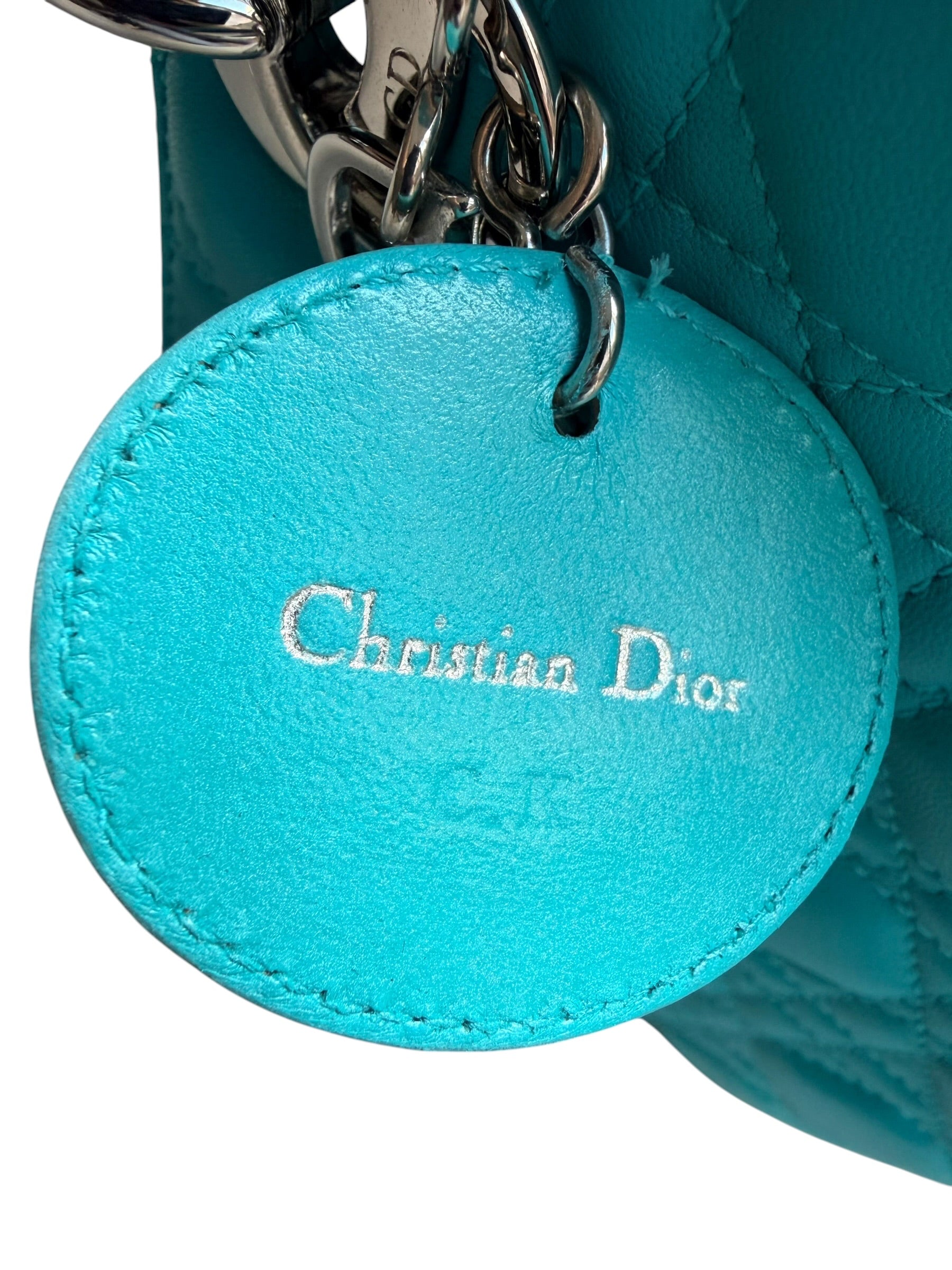 Dior Medium Lady Dior in Tiffany Blue
