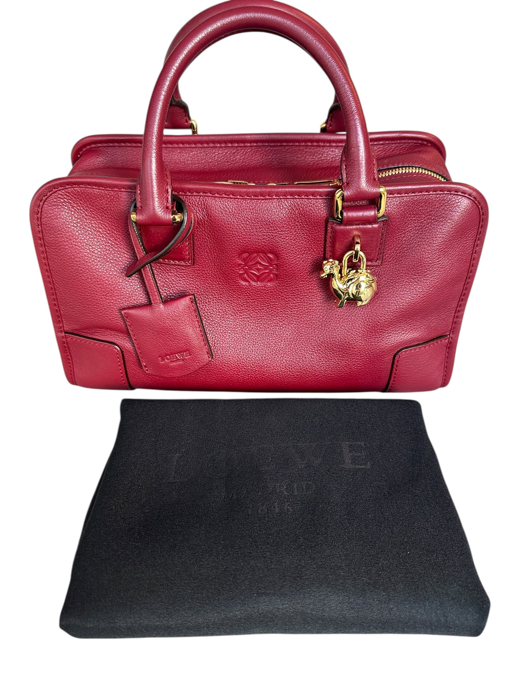 Loewe Limited Edition Amazona Year of the Dragon Bag - Red, GHW