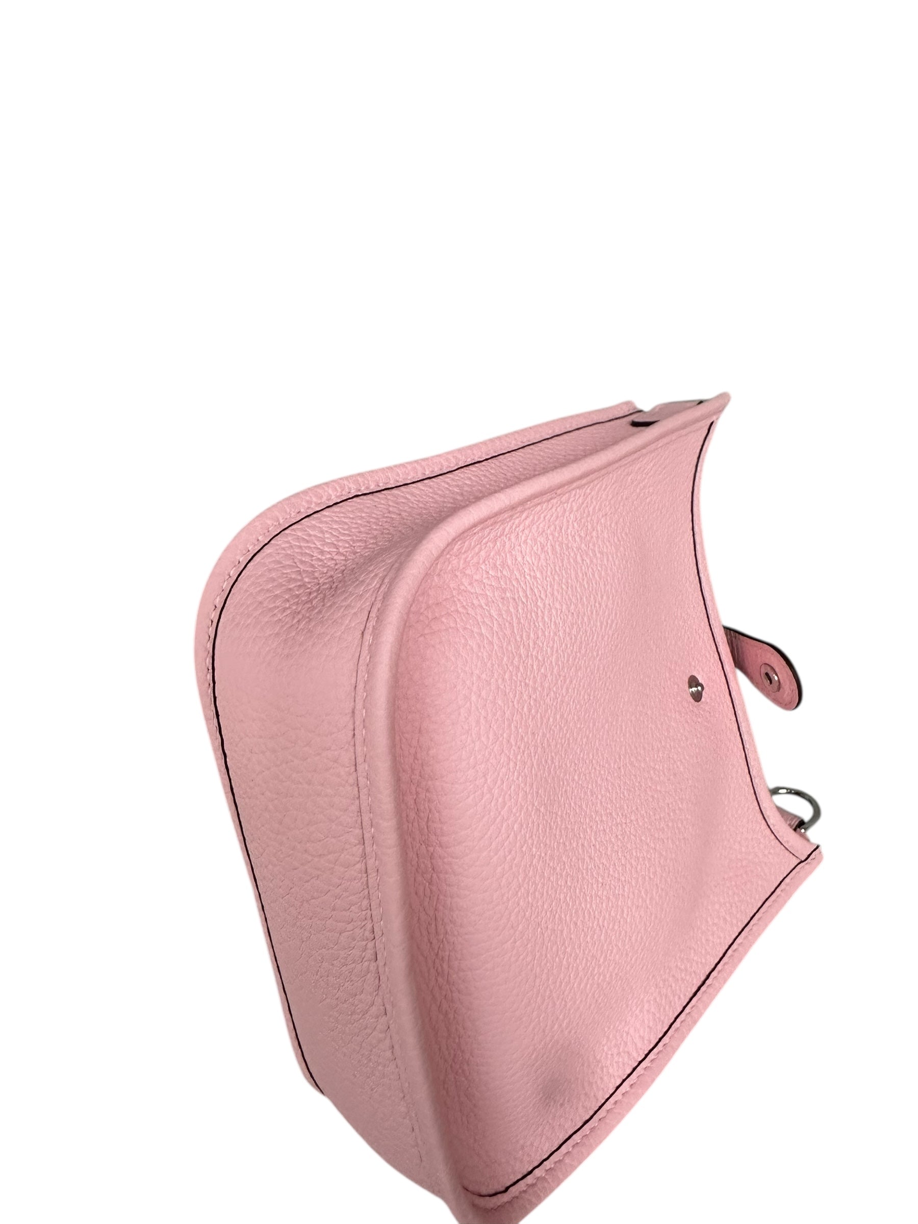 Hermes 2025 Mini Evelyn - Sakura Pink