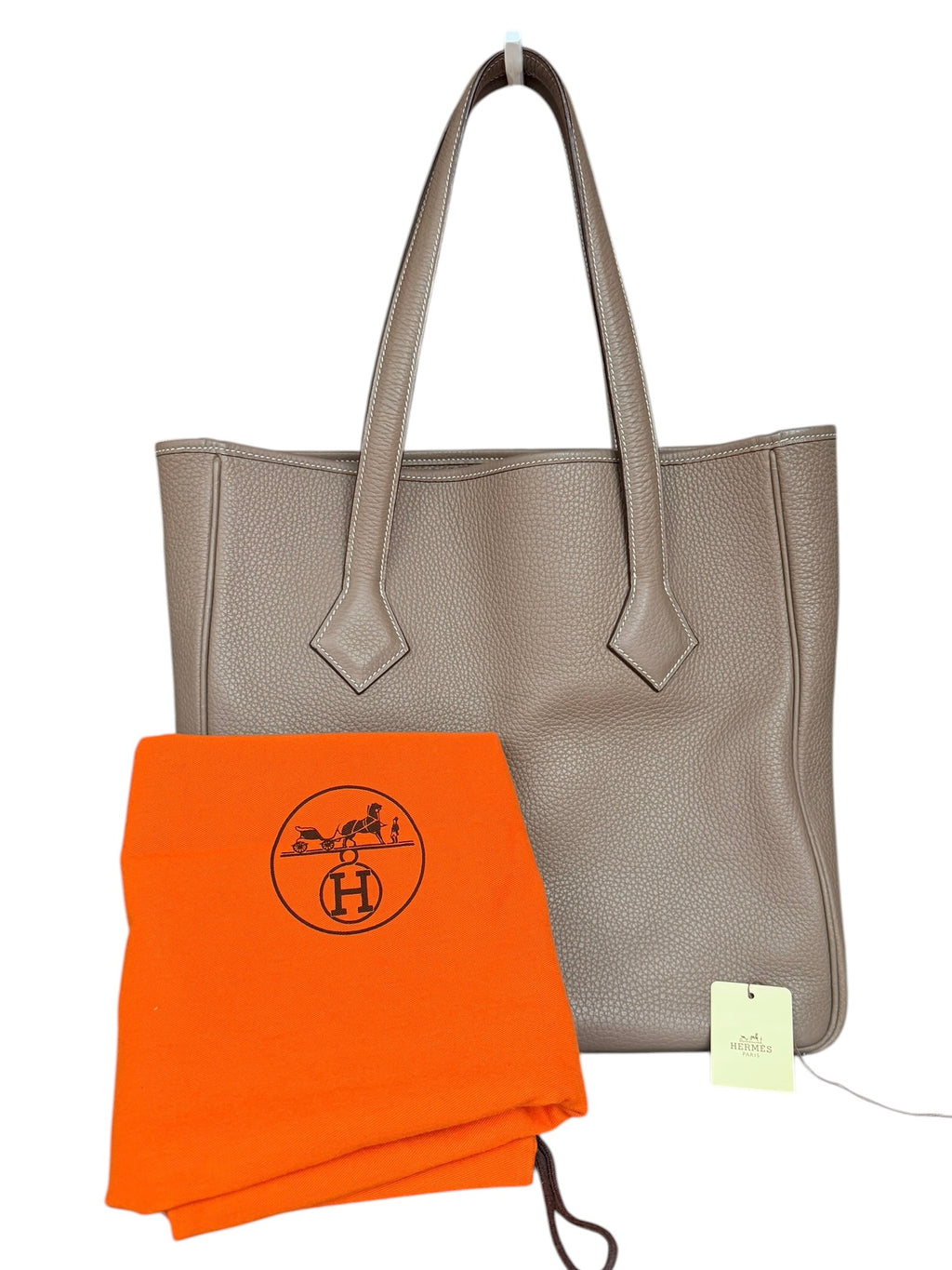Hermès 2006 Victoria II Cabas Tote Bag in Etoupe