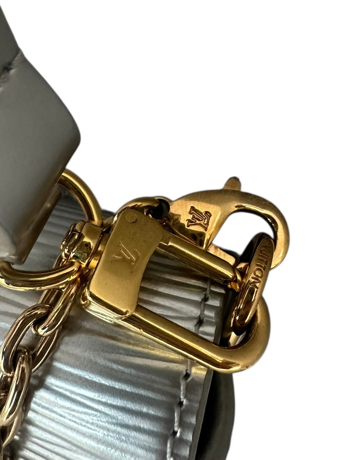 Louis Vuitton Padlock on Strap Epi Leather Chain Shoulder Bag - Silver, GWH