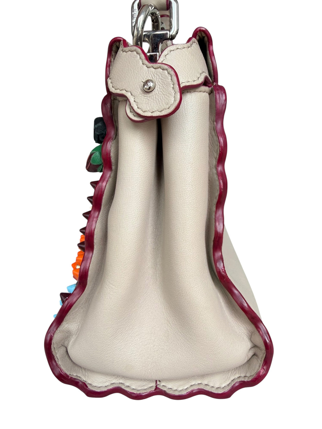 Fendi Peekaboo Embellished Floral Convertible Bag
