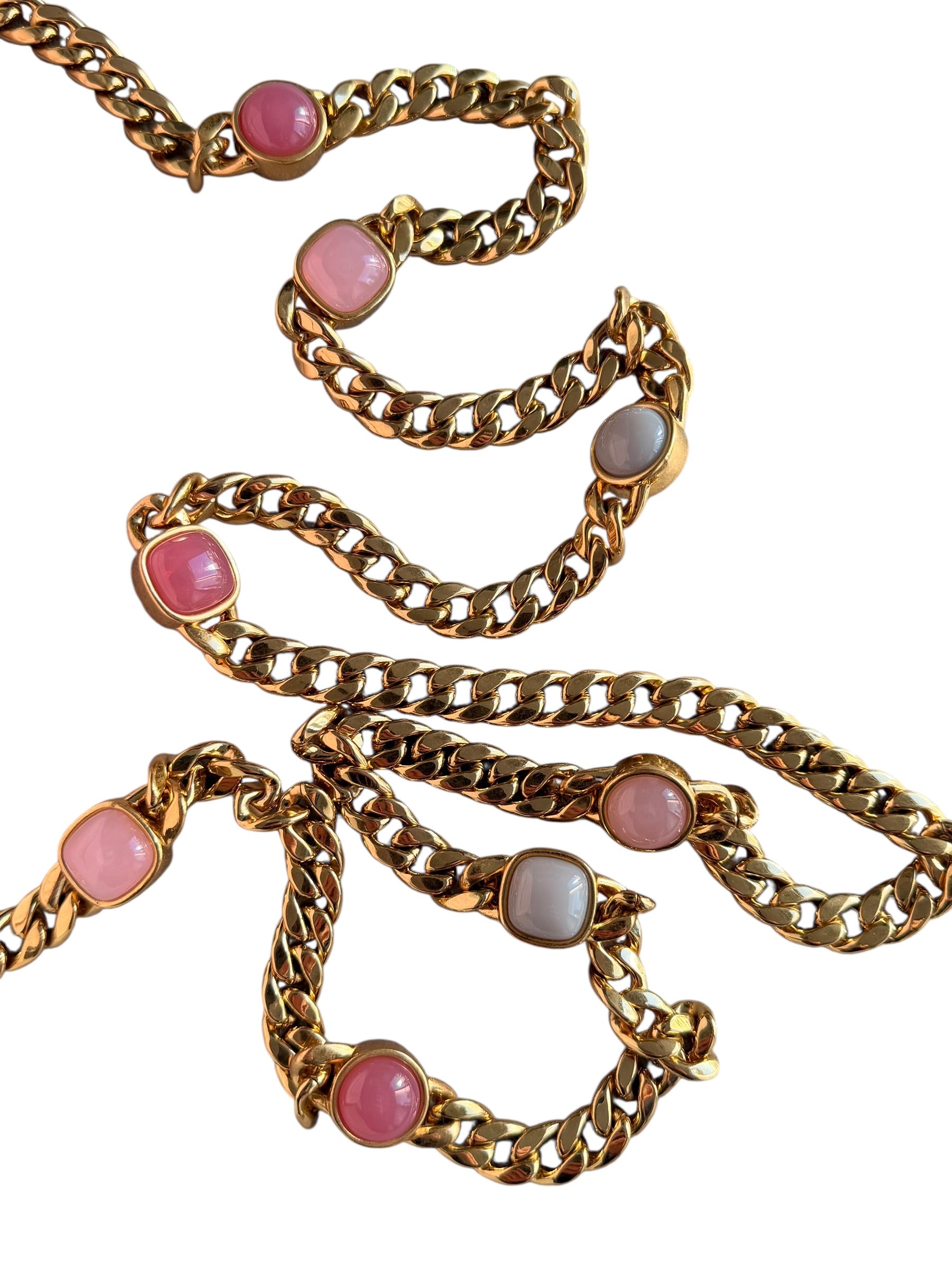 Chanel Small Classic Flap with Fantasy Stone Chain - Pink, GHW