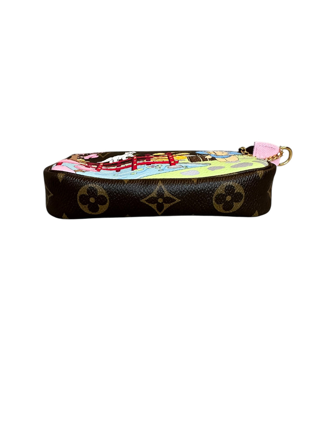 Louis Vuitton Limited Edition Christmas Animation Japanese Garden Mini Pochette - Brown