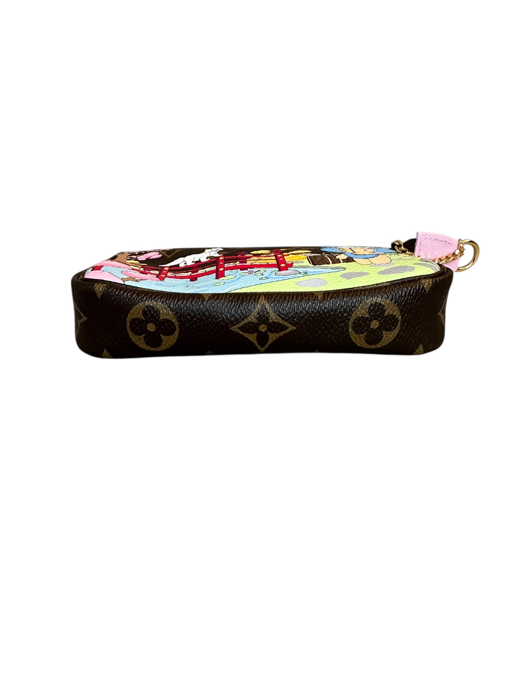 Louis Vuitton Limited Edition Christmas Animation Japanese Garden Mini Pochette - Brown