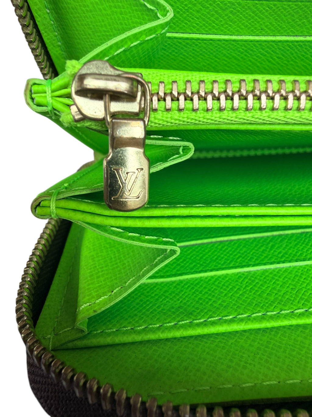 Louis Vuitton Sprouse Graffiti Zippy Wallet in Neon Green
