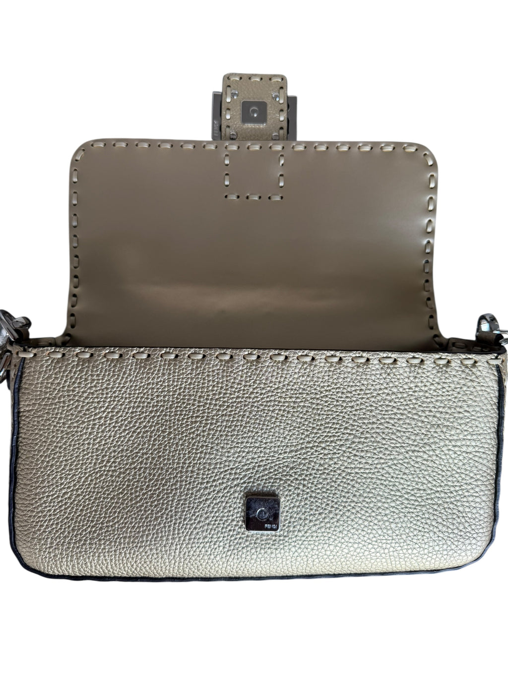 Fendi Baguette Selleria - Gold Leather