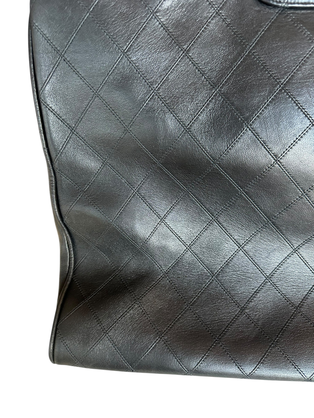 Chanel 1996-1997 Vintage Quilted Supermodel XL Tote - Black, GHW