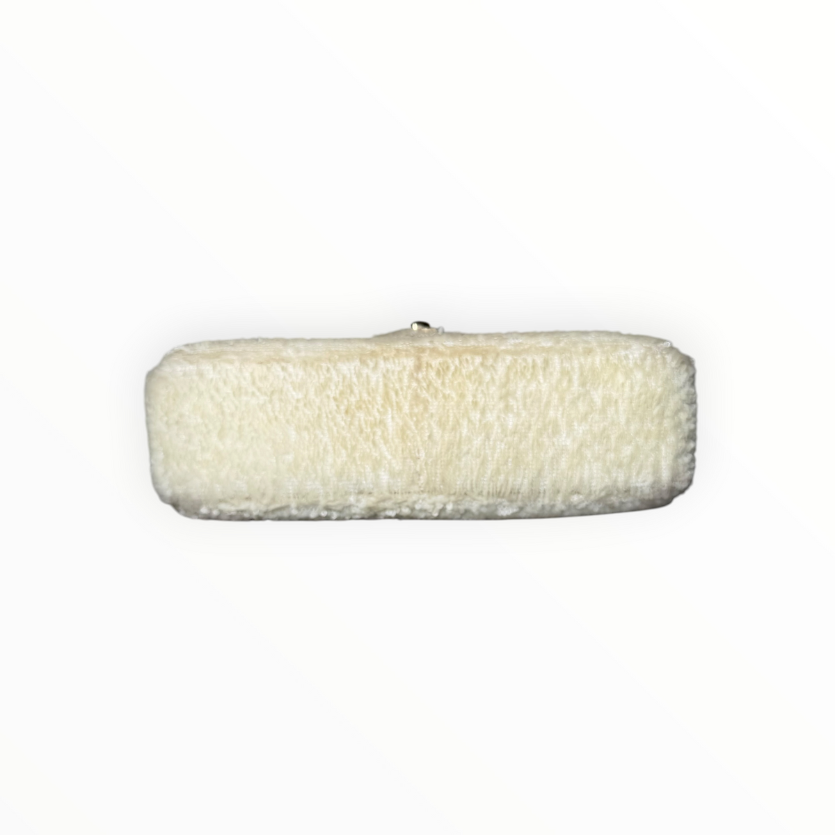 Chanel Sequin Single Flap in Ivory White with Champagne GHW