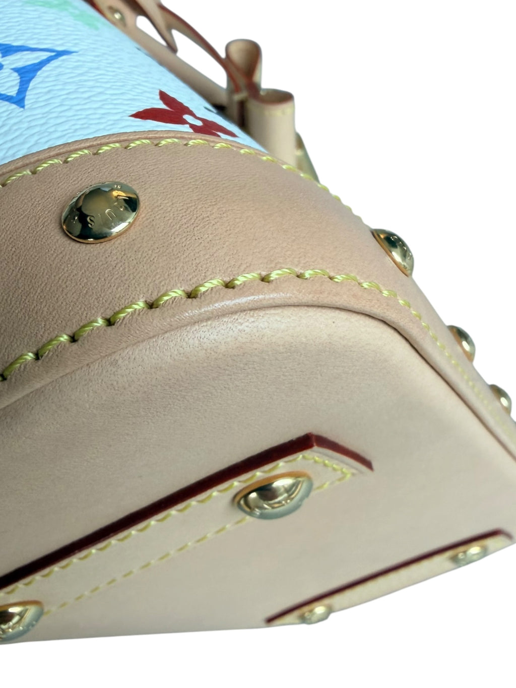 Louis Vuitton x Takashi Murakami Alma BB in White Multicolor