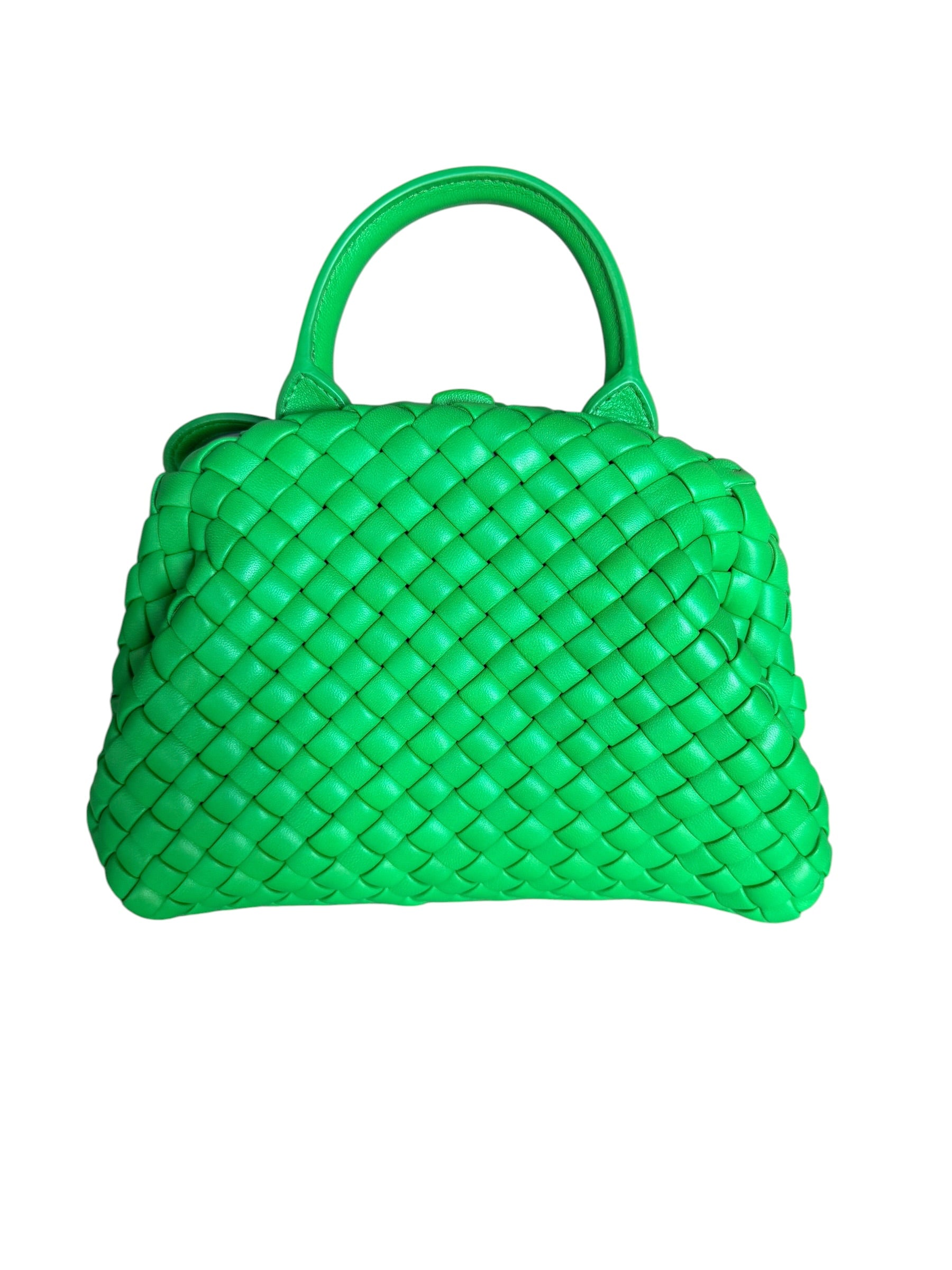 Bottega Veneta Mini Handle Bag in Parakeet Green