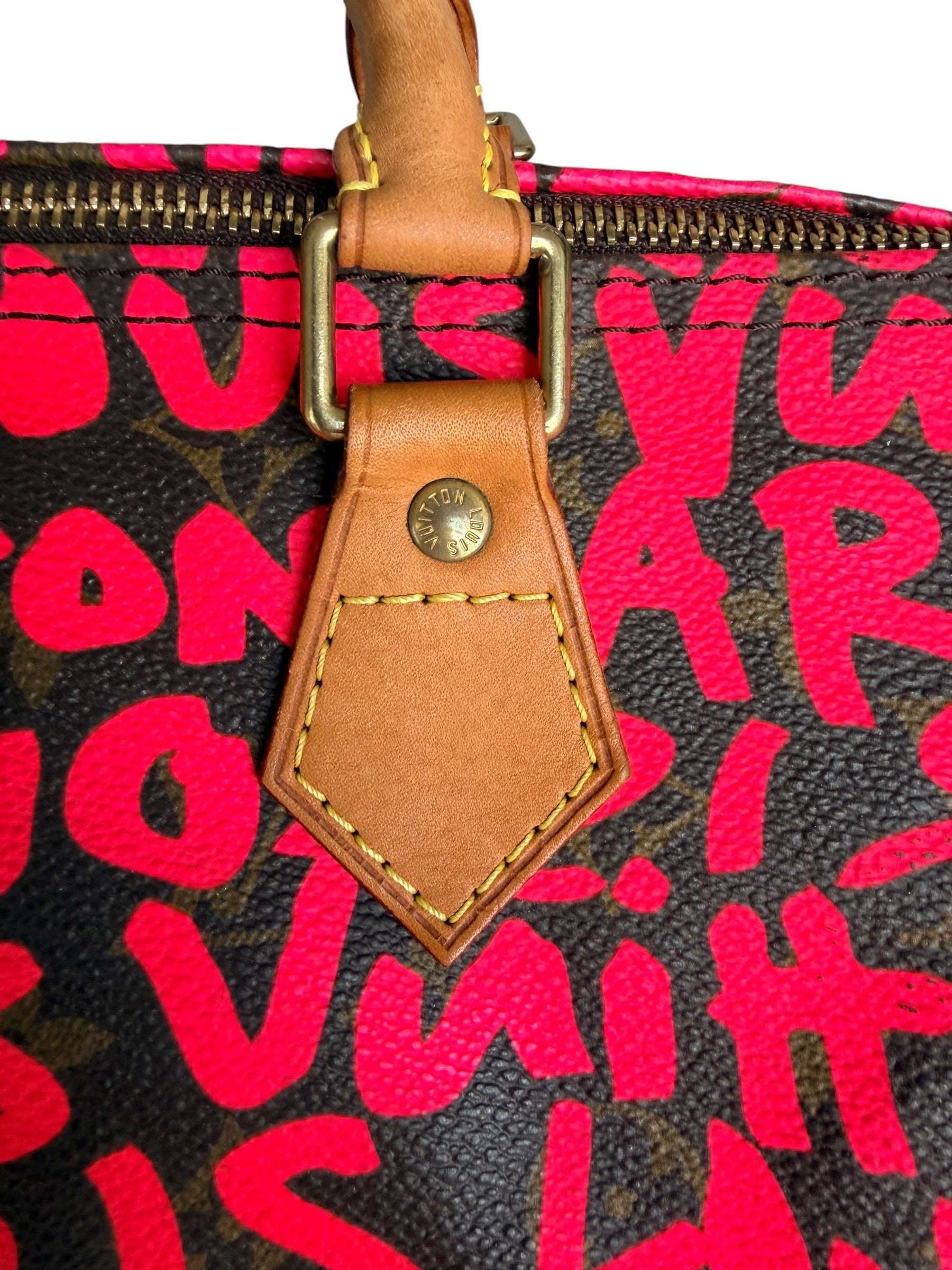 Louis Vuitton x Stephen Sprouse Monogram Speedy 30 in Fuchsia Pink