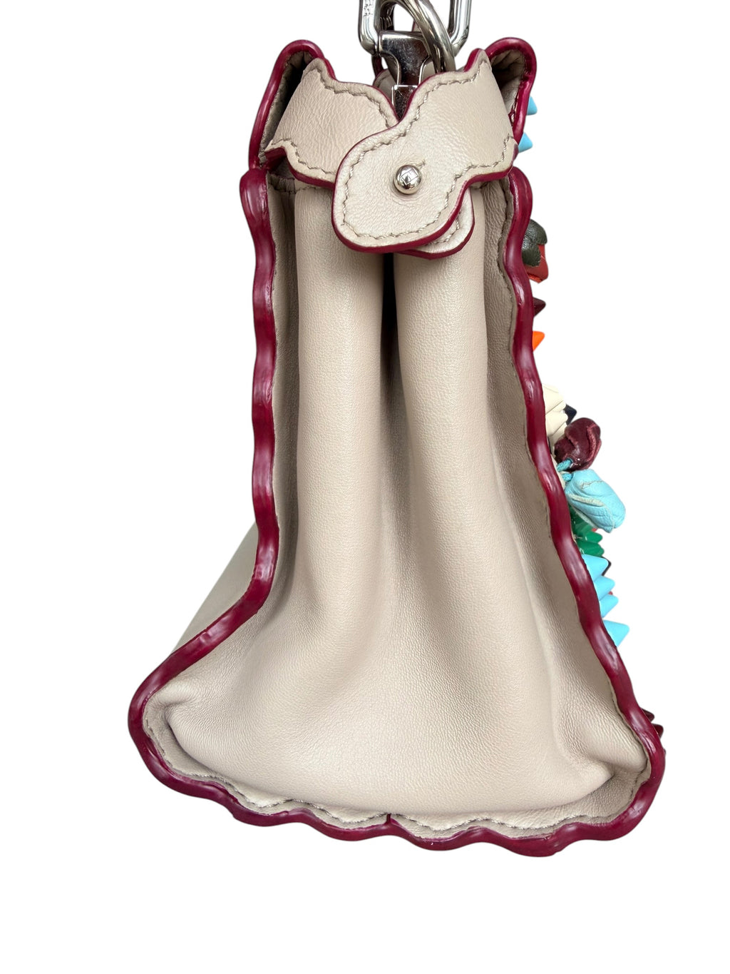 Fendi Peekaboo Embellished Floral Convertible Bag