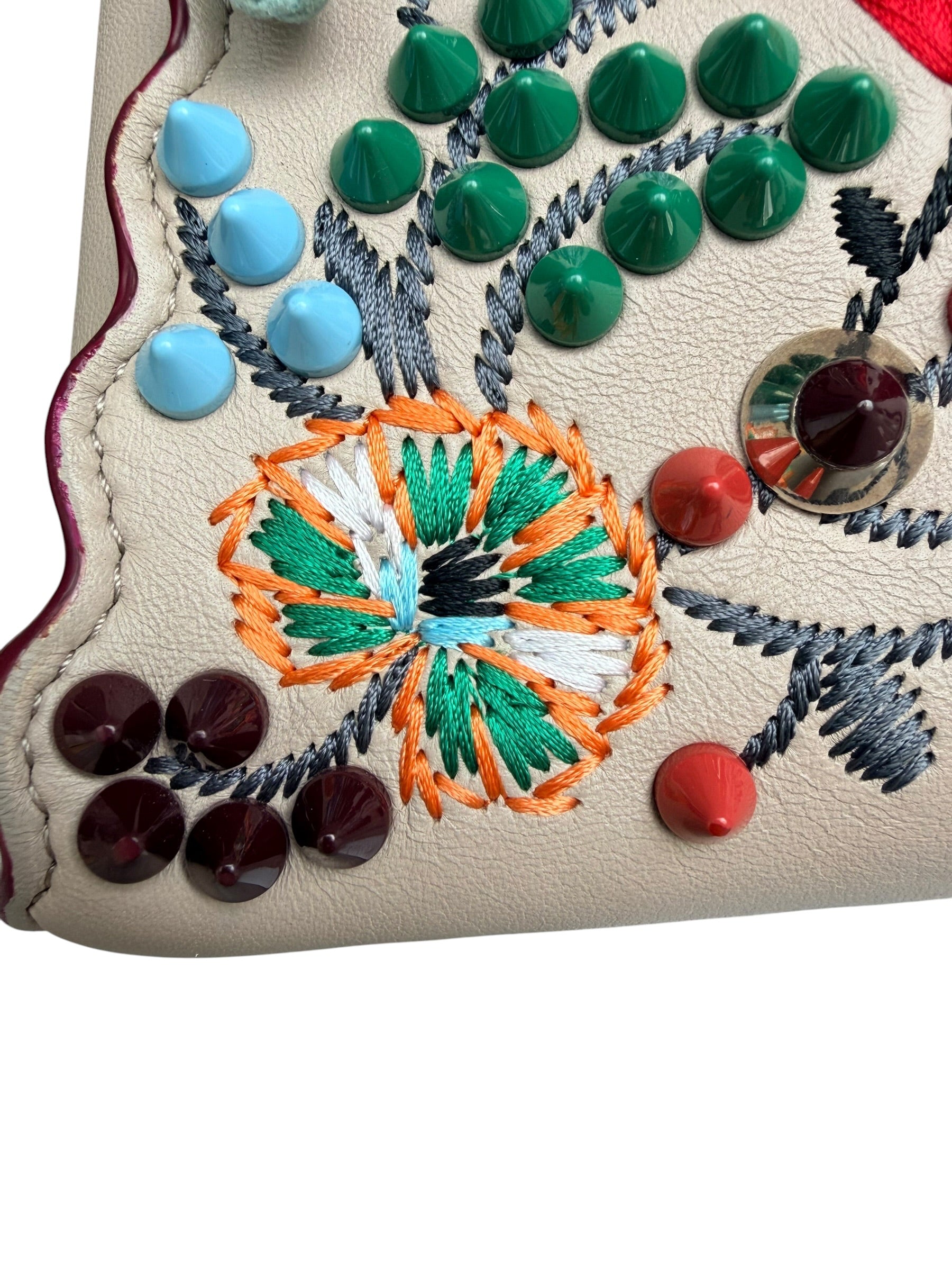 Fendi Peekaboo Embellished Floral Convertible Bag