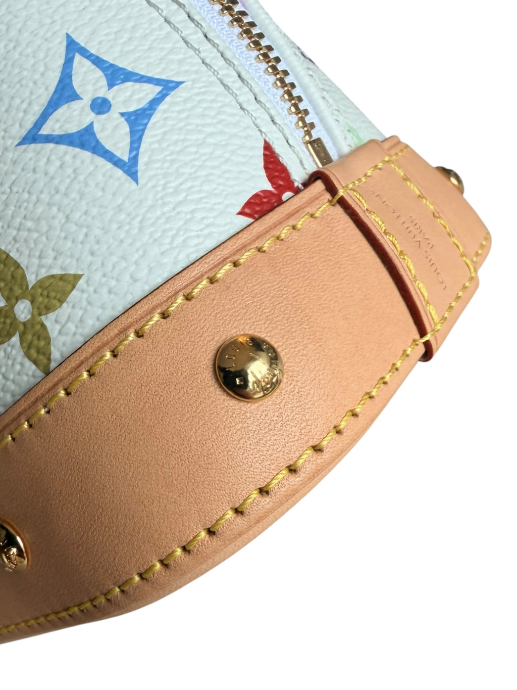 Louis Vuitton x Takashi Murakami Alma BB in White Multicolor