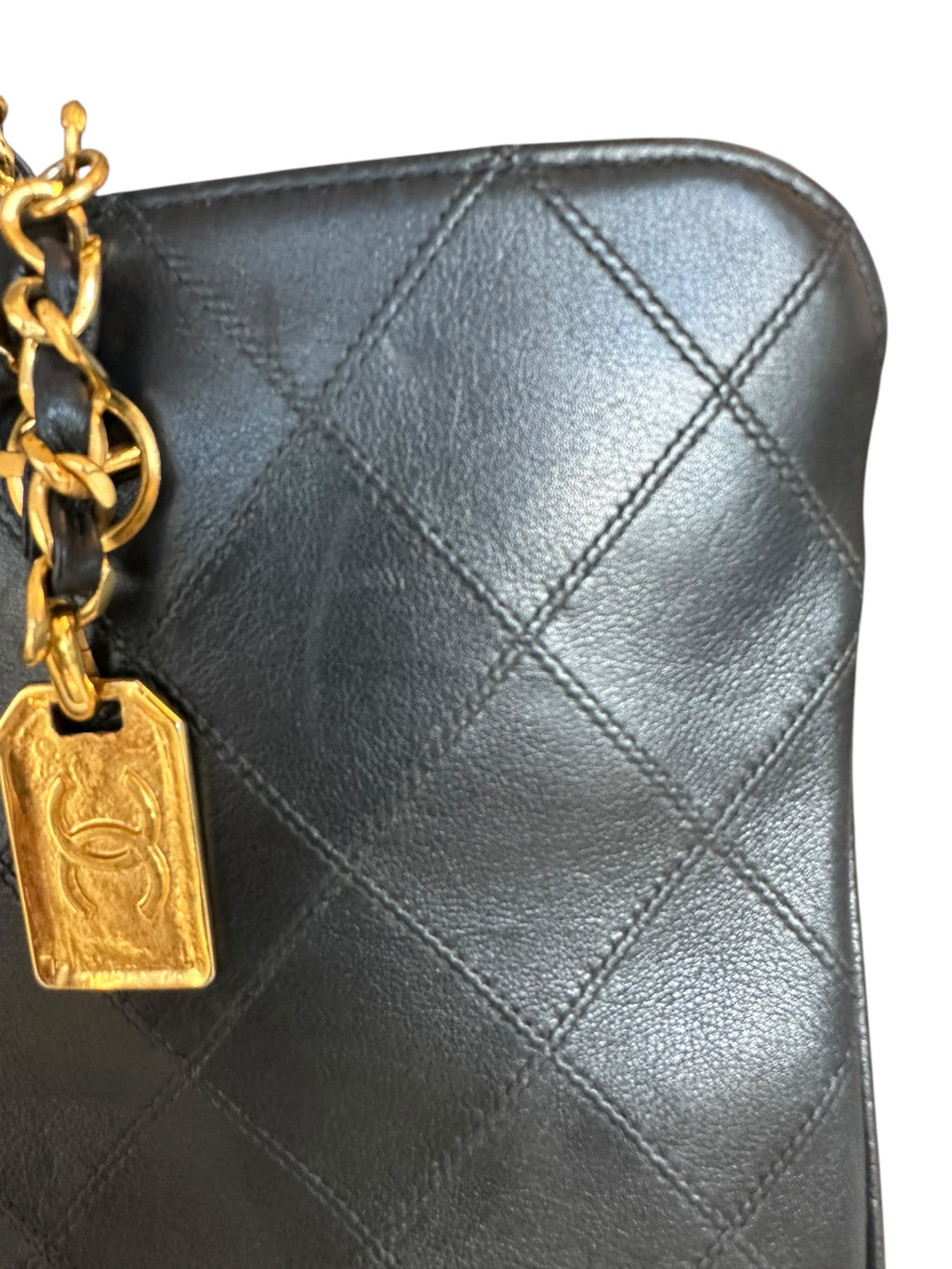 Chanel 1996-1997 Vintage Quilted Supermodel XL Tote - Black, GHW