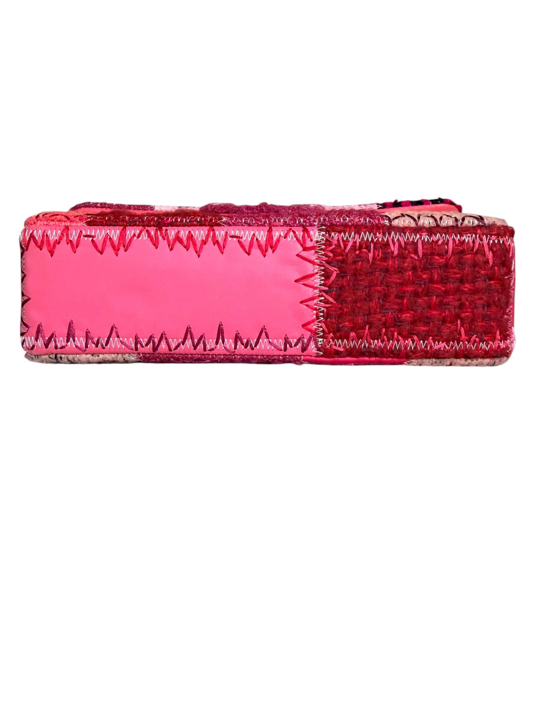 Chanel Medium Classic Flap Patchwork Bag in Pink with SHW