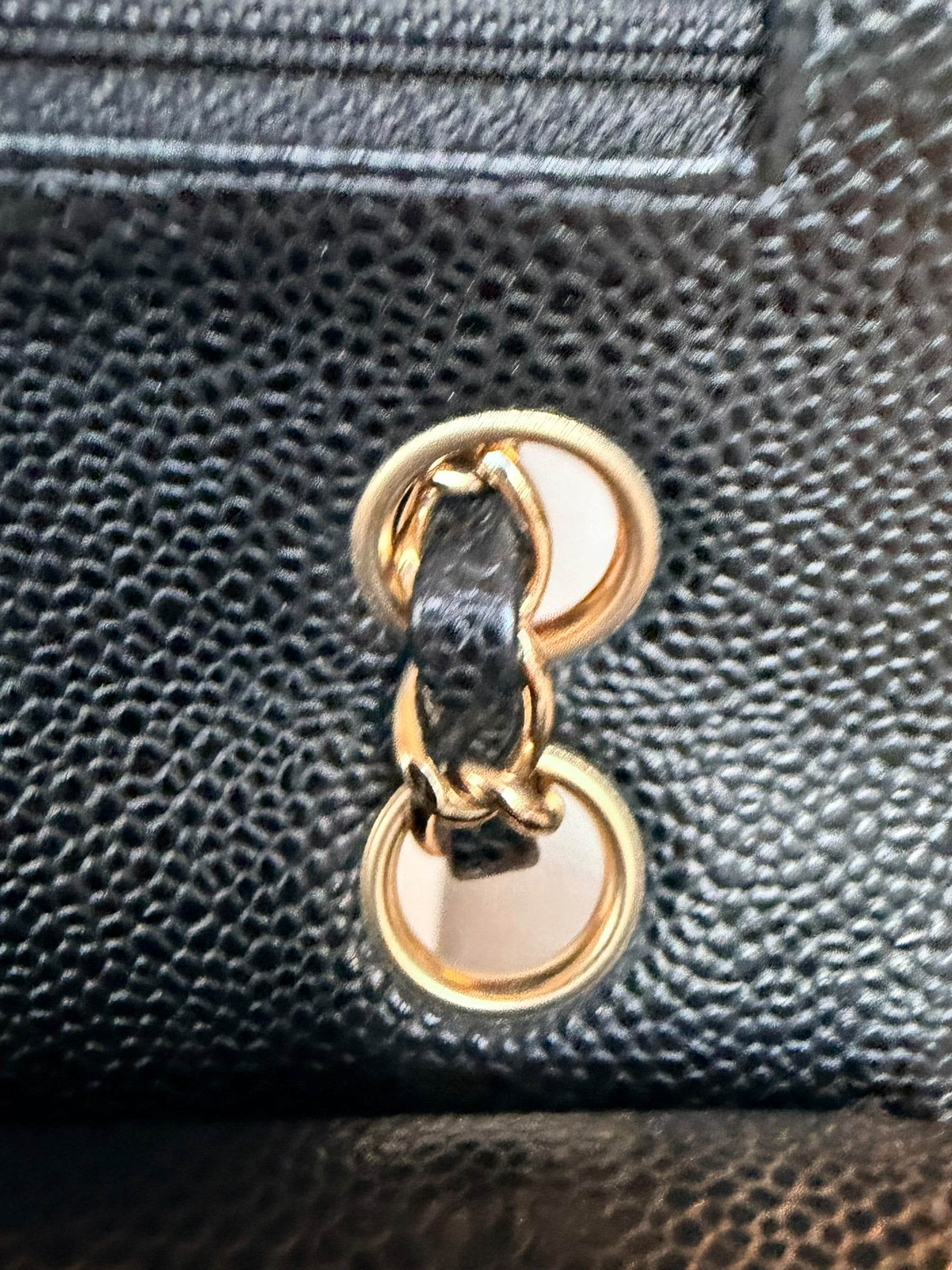 Chanel Small Double Flap in Black Caviar Leather GHW