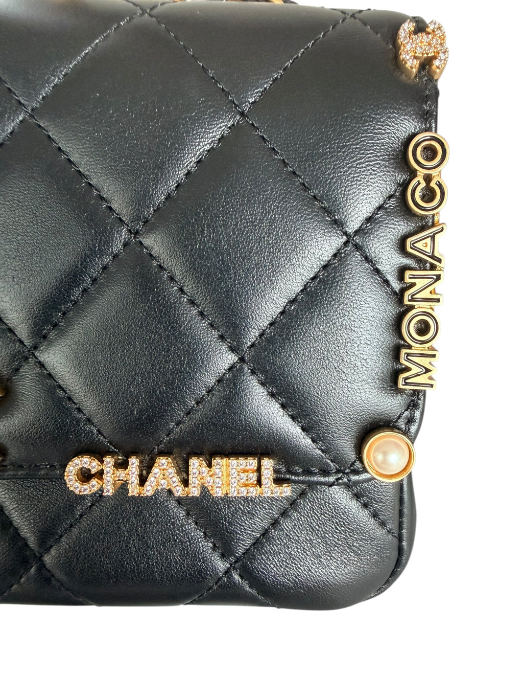 Chanel Paris Monaco Limited Edition Mini Flap Bag - Black, GHW