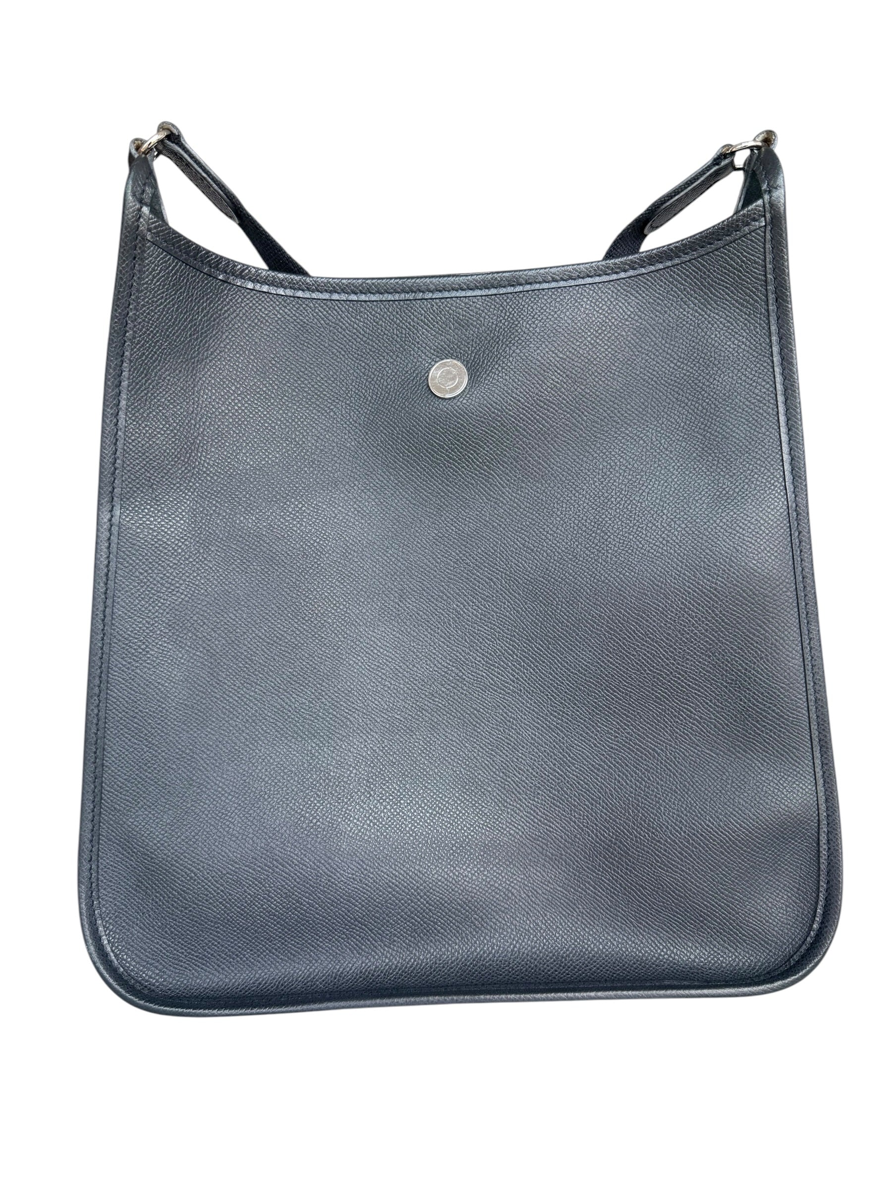 Hermés Vintage Vespa PM Bag in Noir Veau Epsom Leather PHW