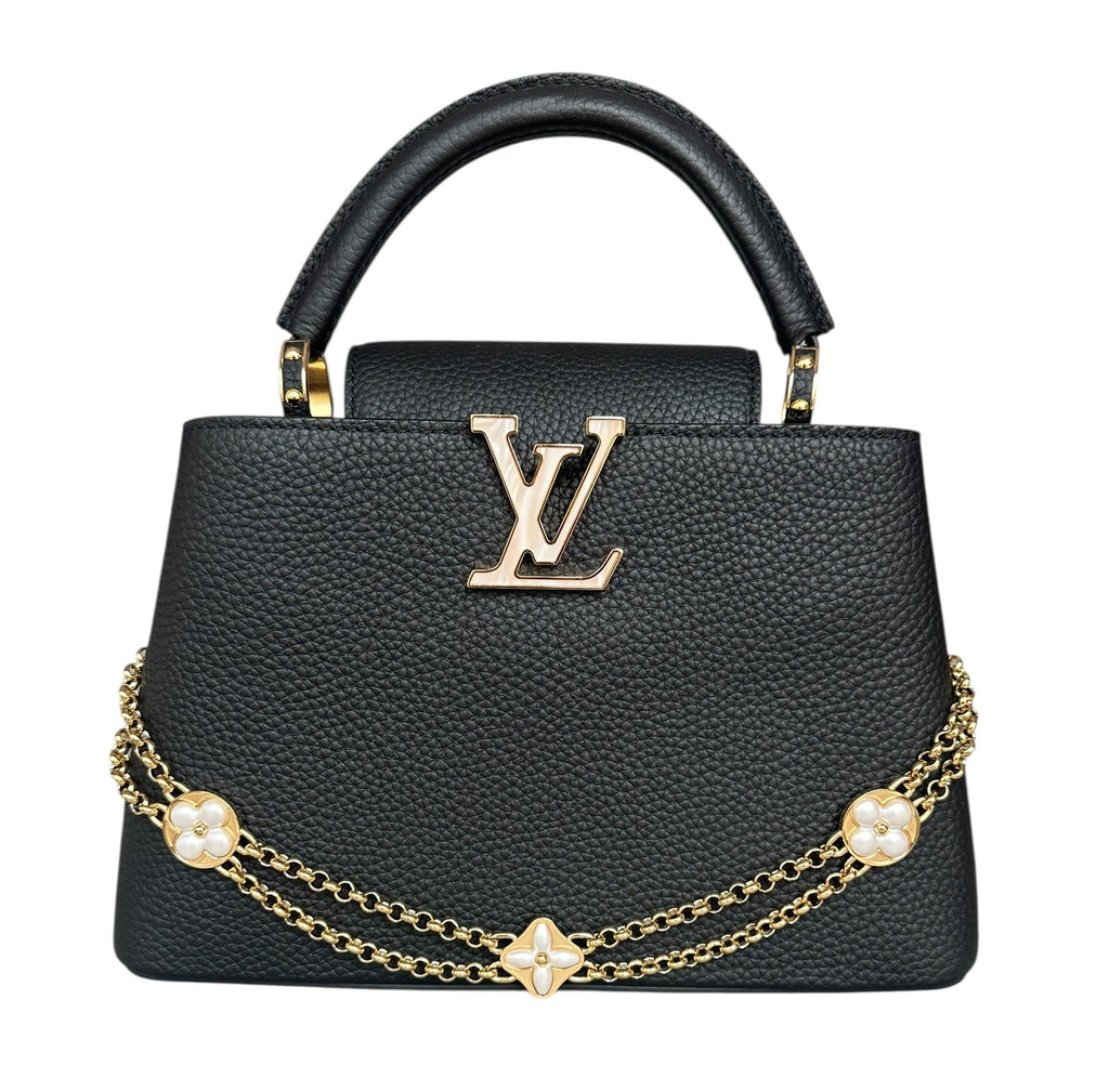 Louis Vuitton Capucines BB with Mother of Pearl Effect Hardware - Black