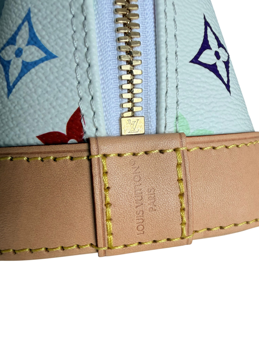 Louis Vuitton x Takashi Murakami Alma BB in White Multicolor