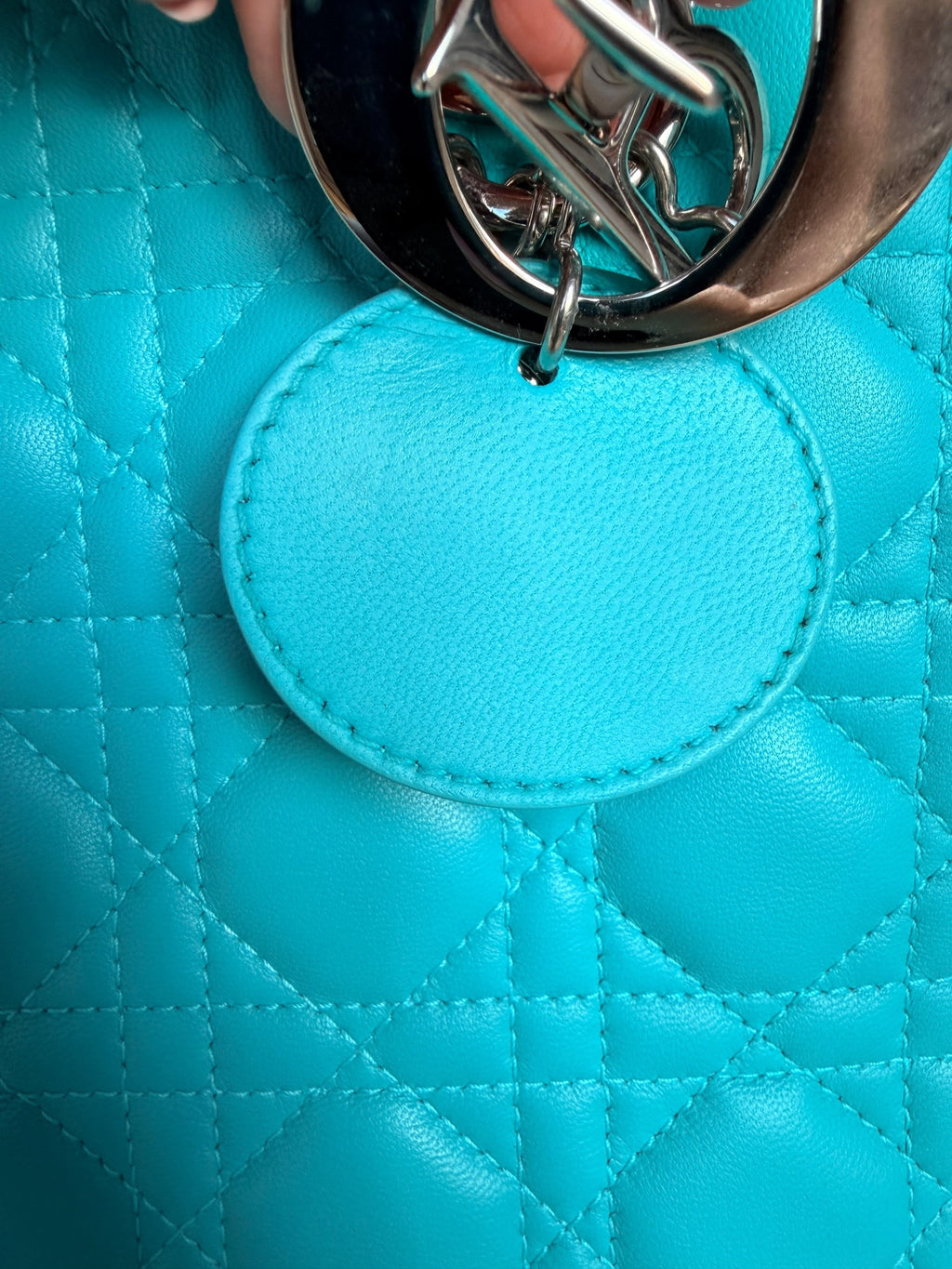 Dior Medium Lady Dior in Tiffany Blue