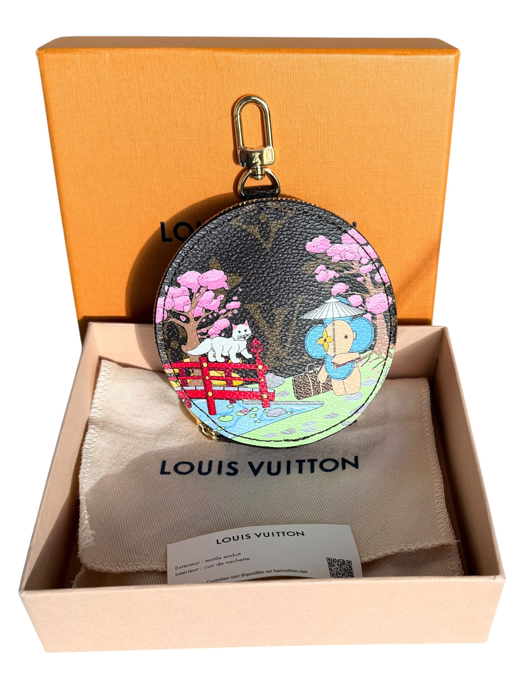 Louis Vuitton 2021 Limited Edition Vivienne Japanese Garden Coin Purse / Bag Charm