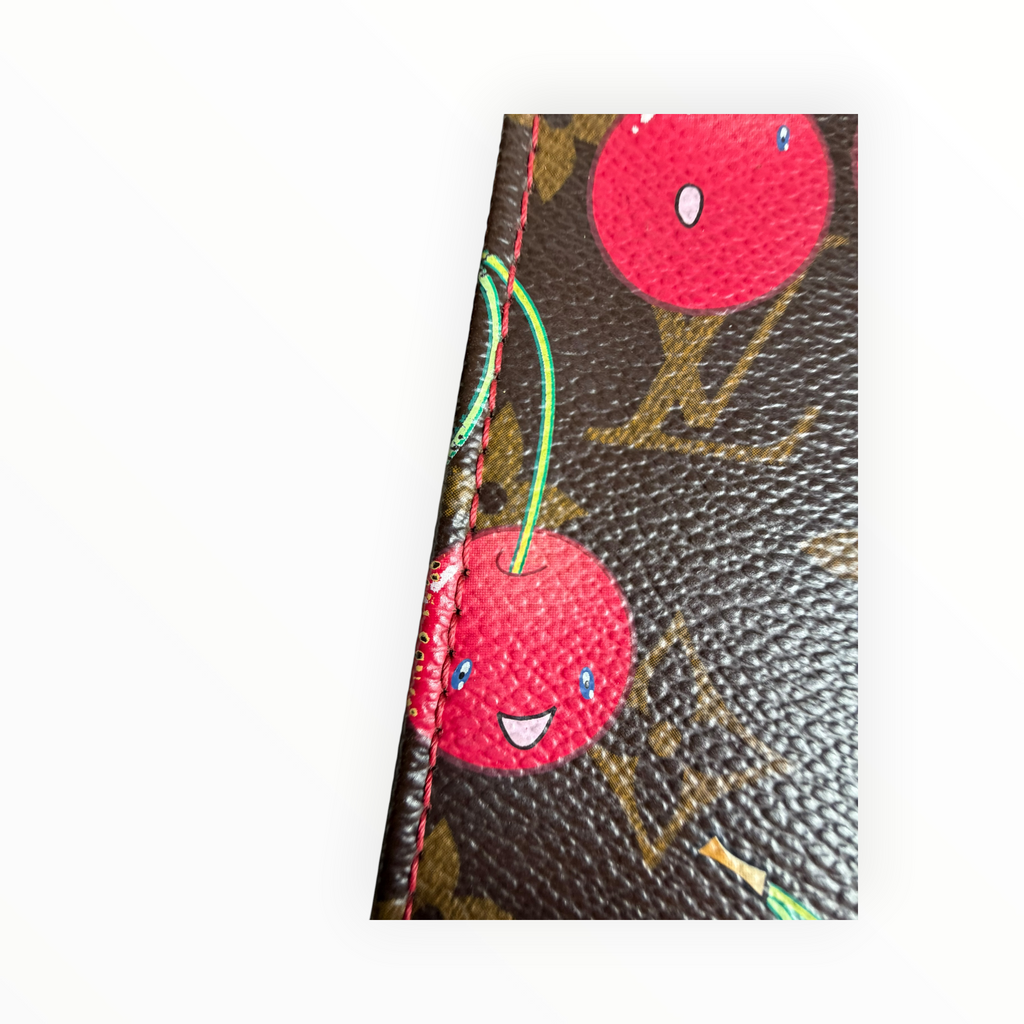 Louis Vuitton Vintage Murakami Sac Plat Tote Bag in Monogram & Cherry