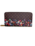 Louis Vuitton x Takashi Murakami Floral Zippy Wallet (Japan Only) - Brown