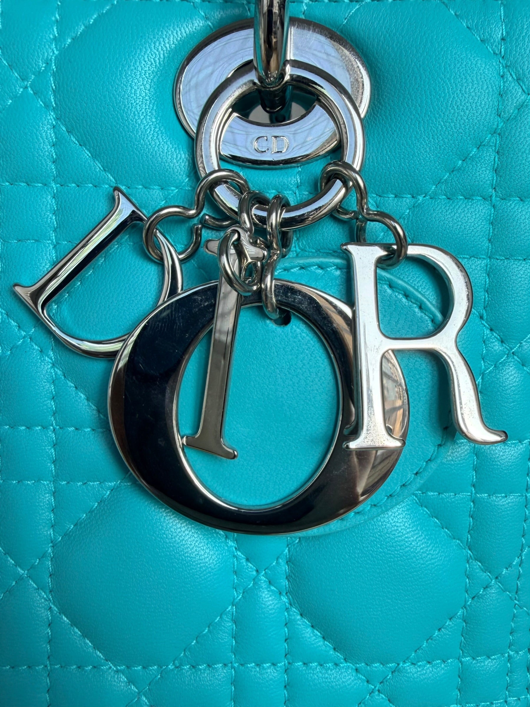 Dior Medium Lady Dior in Tiffany Blue