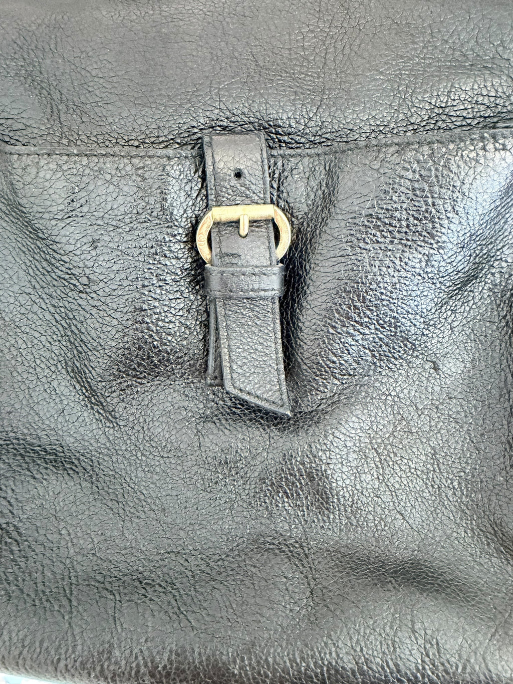 Dior Cannage Bee Hobo in Black Deerskin with Gold Hardware