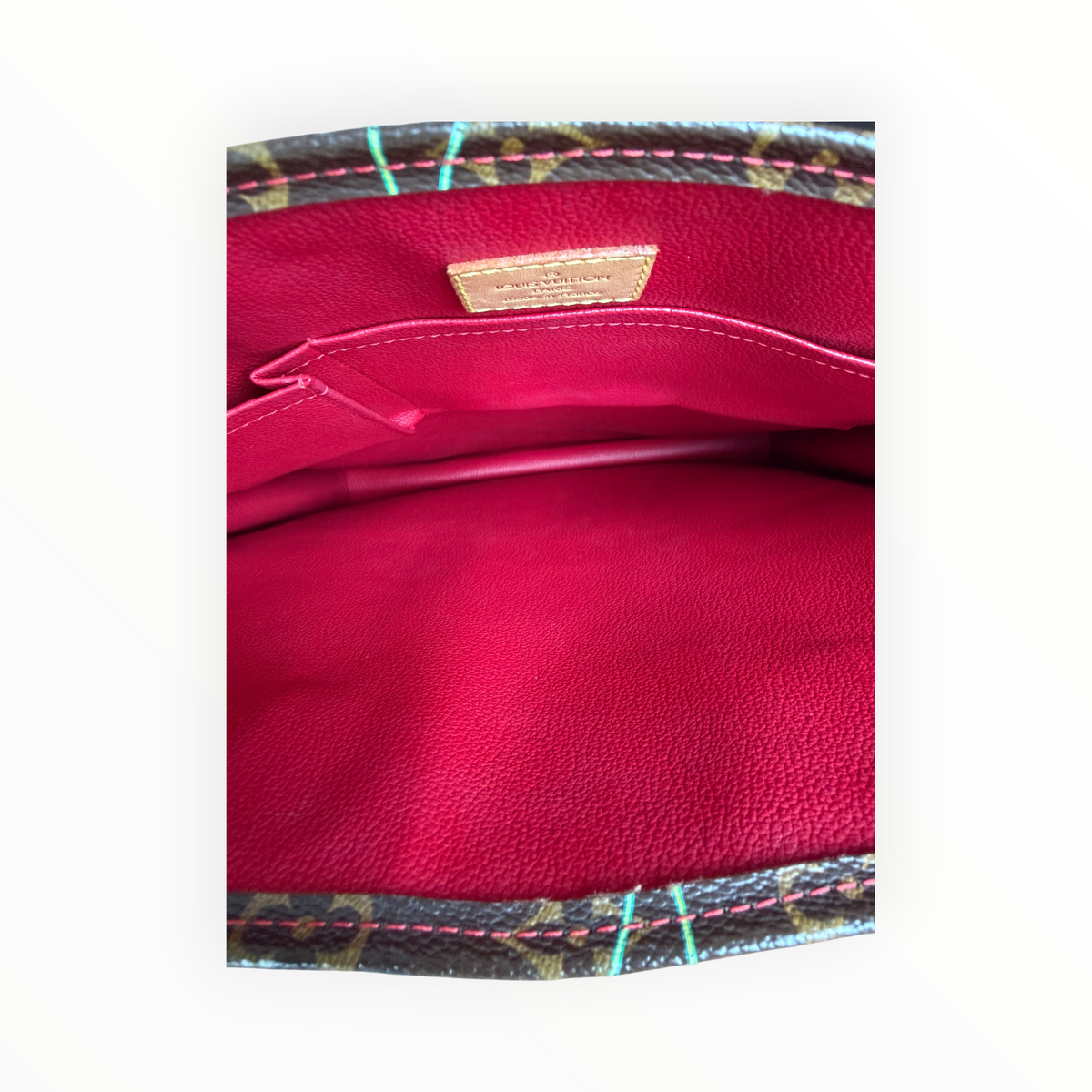 Louis Vuitton Vintage Murakami Sac Plat Tote Bag in Monogram & Cherry