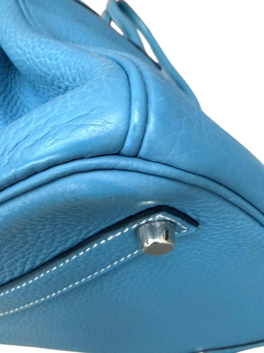 Hermes Birkin 35 Taurillon Clemence Leather - Blue Jean, PHW