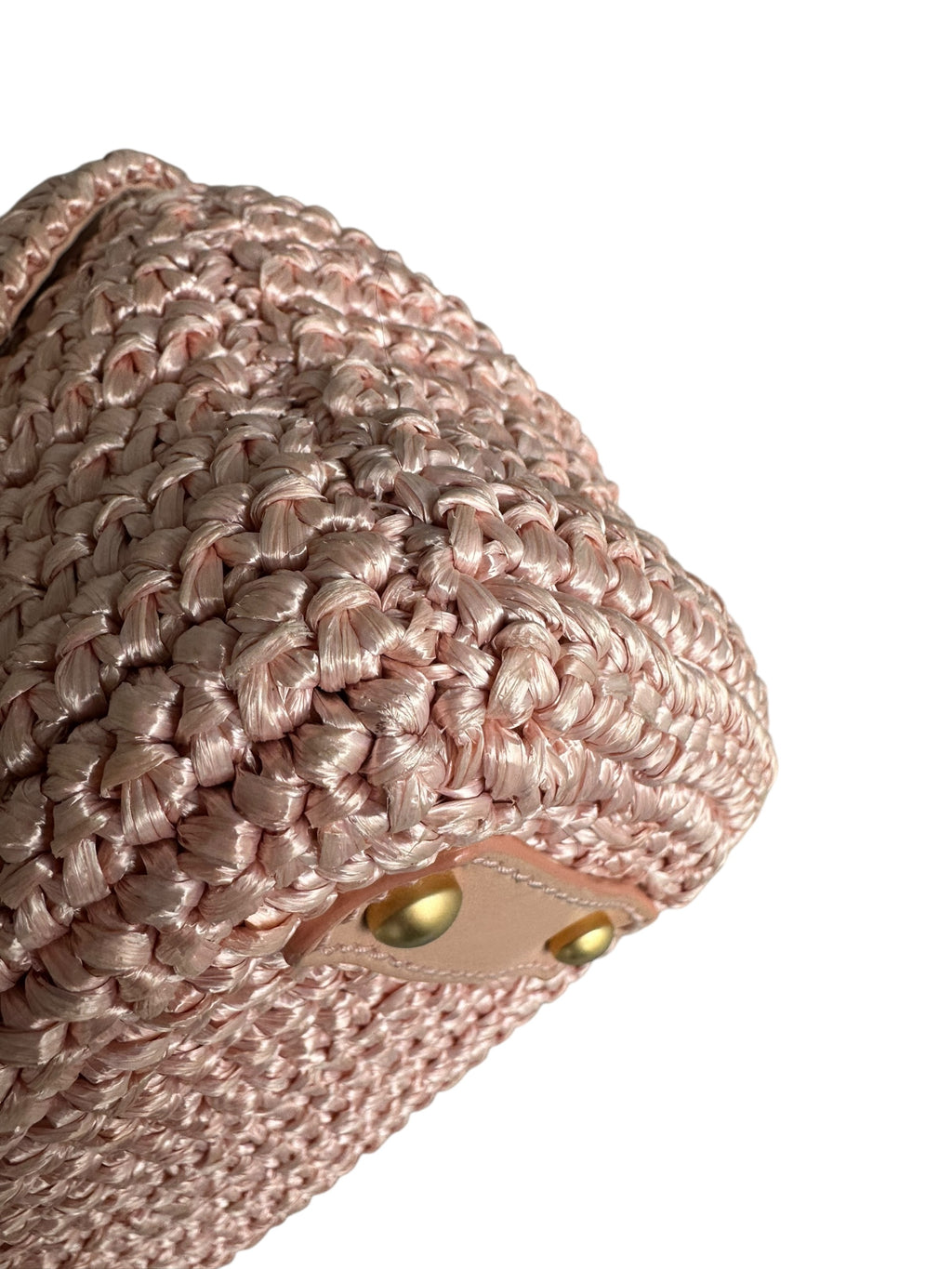 Chanel Vintage 2005-2006 Raffia Half Moon Crossbody - Pink, GHW