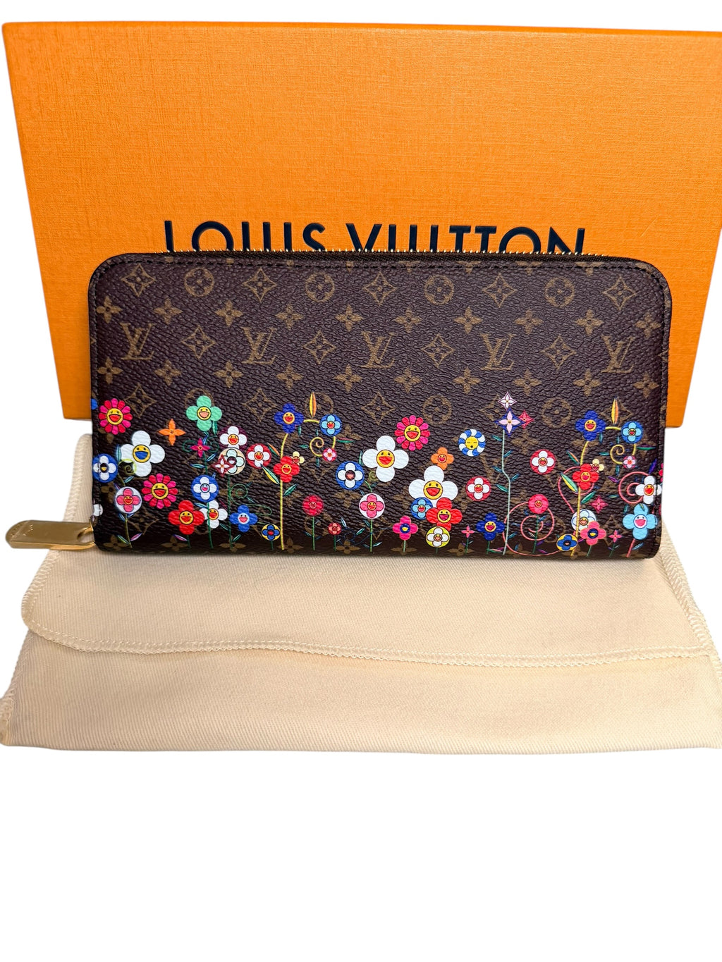 Louis Vuitton x Takashi Murakami Floral Zippy Wallet (Japan Only) - Brown
