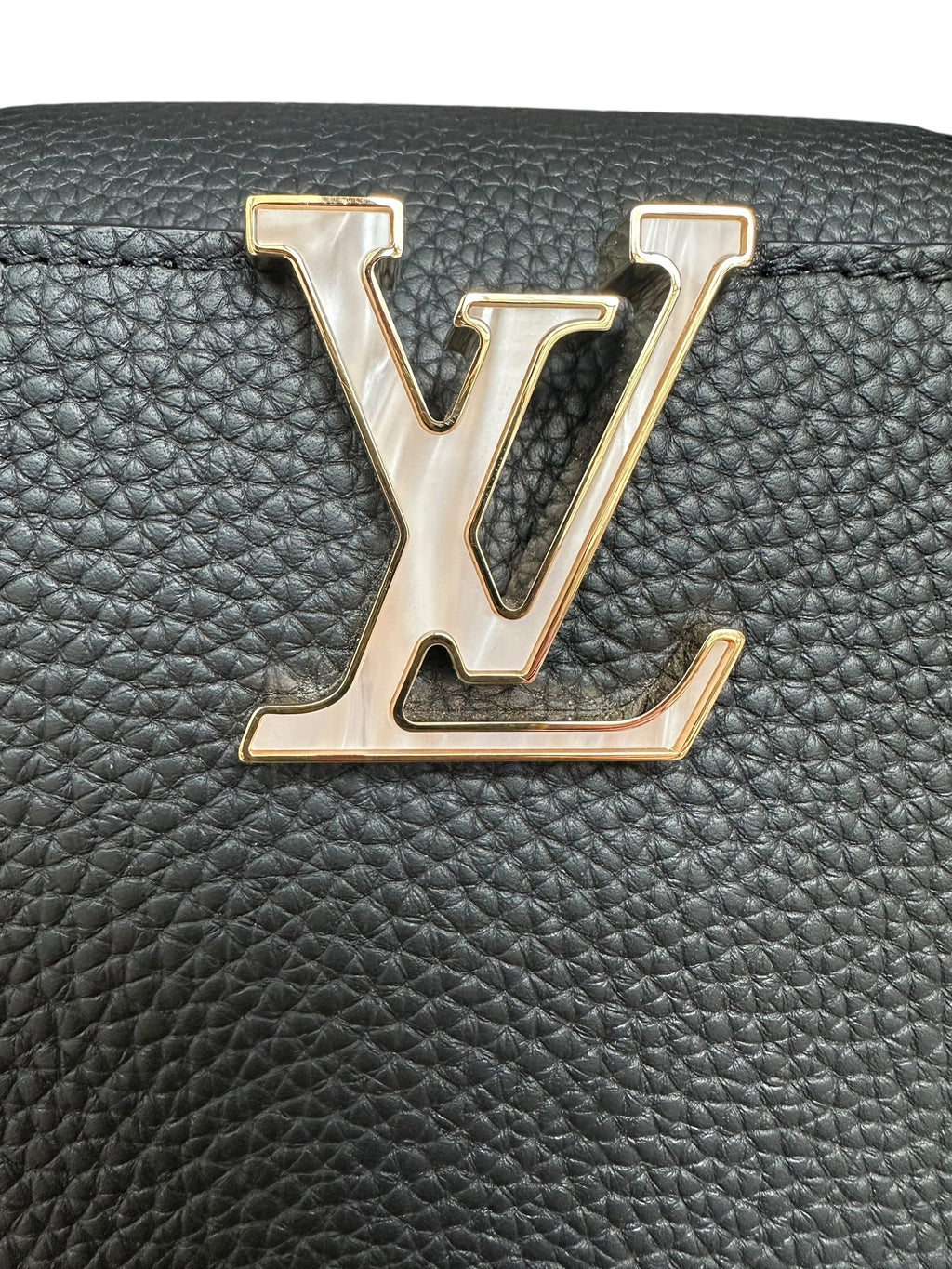 Louis Vuitton Capucines BB with Mother of Pearl Effect Hardware - Black