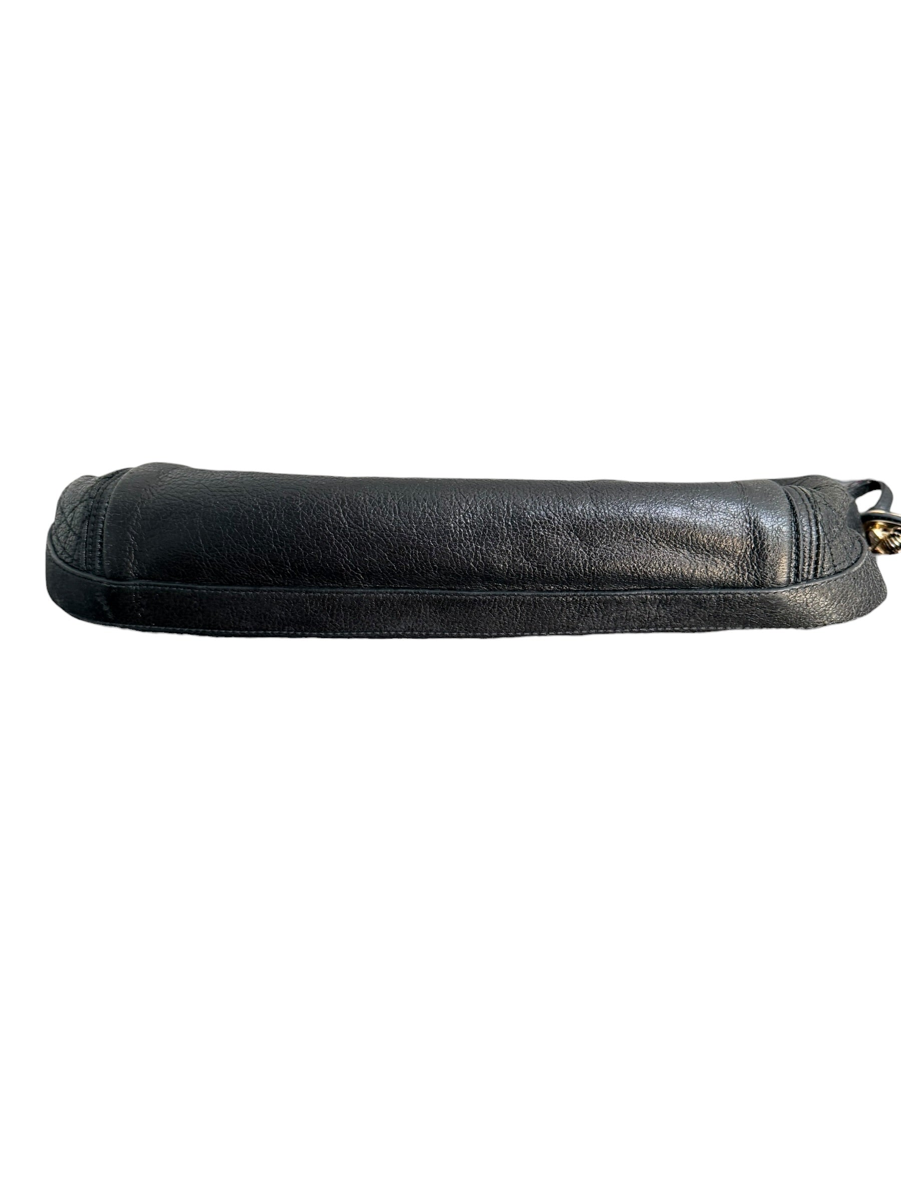 Dior Cannage Bee Hobo in Black Deerskin with Gold Hardware