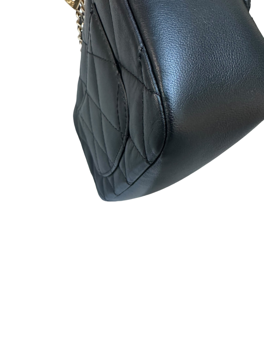 Chanel Heart Charms Matelasse Lambskin Mini Flap Bag - Black, GHW