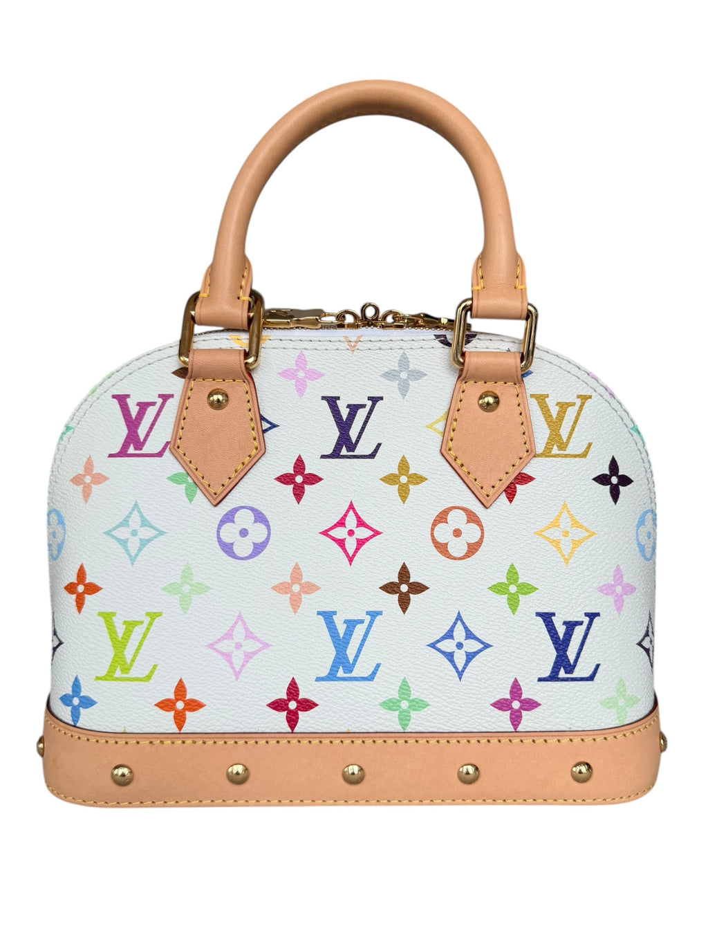 Louis Vuitton x Takashi Murakami Alma BB in White Multicolor